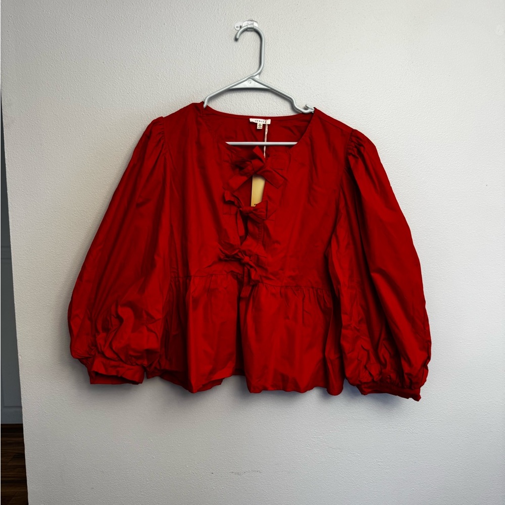 JODIFL Vibrant Red Blouse